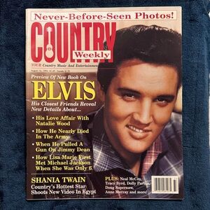 Country Weekly Magazine with Elvis Cover